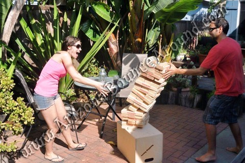 Giant Jenga game rental Fort Collins Colorado